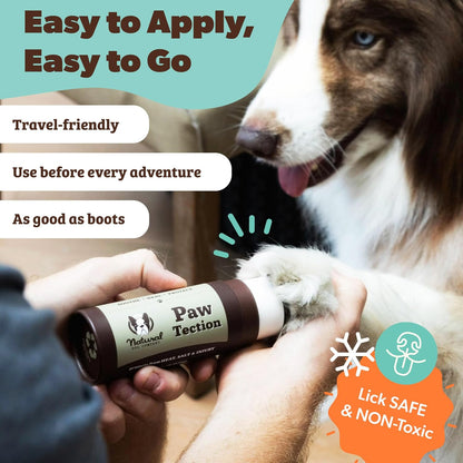 Pawtection Balm for Dogs – Winter Paw Protection from Snow, Ice & Salt, Wax-Based Paw Barrier Balm, All Breeds for Cold Weather Walks & Outdoor Adventures, Lick-Safe, 1 Oz Tin